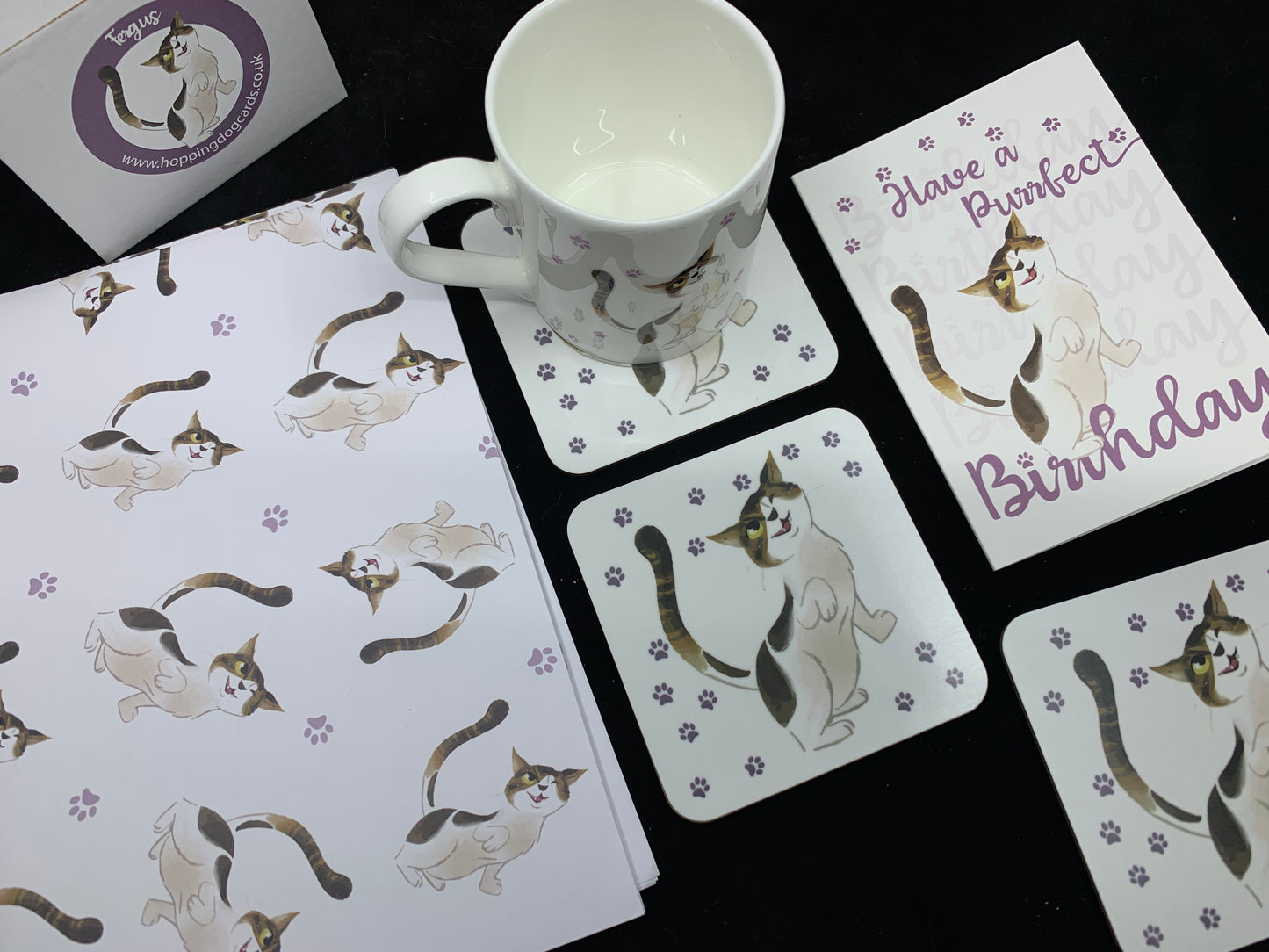 Cute Cat Fergus COASTER