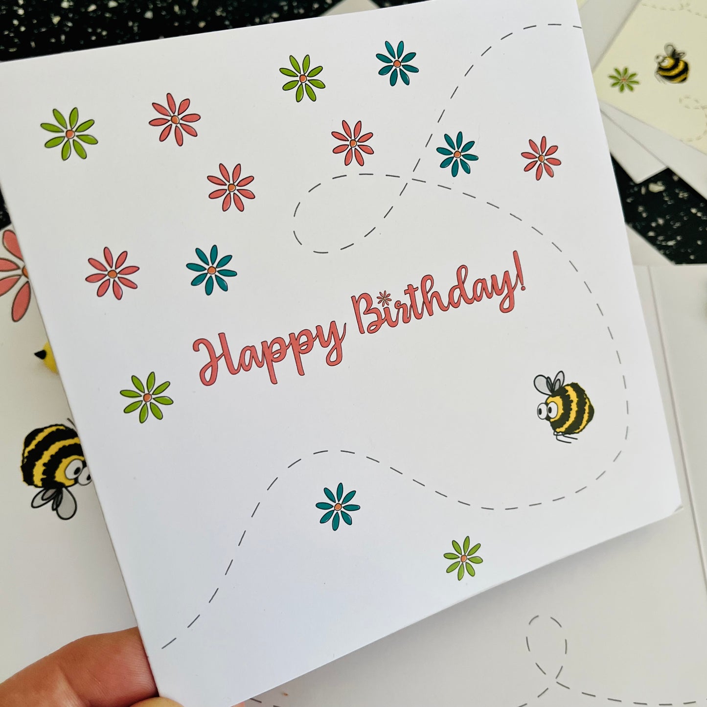 Cute Bumble Bee Birthday Card