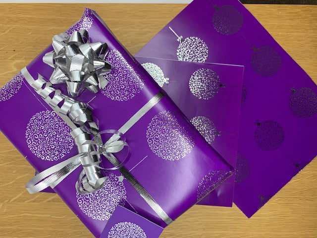 Luxury Silver Foil Christmas Bauble Bundle