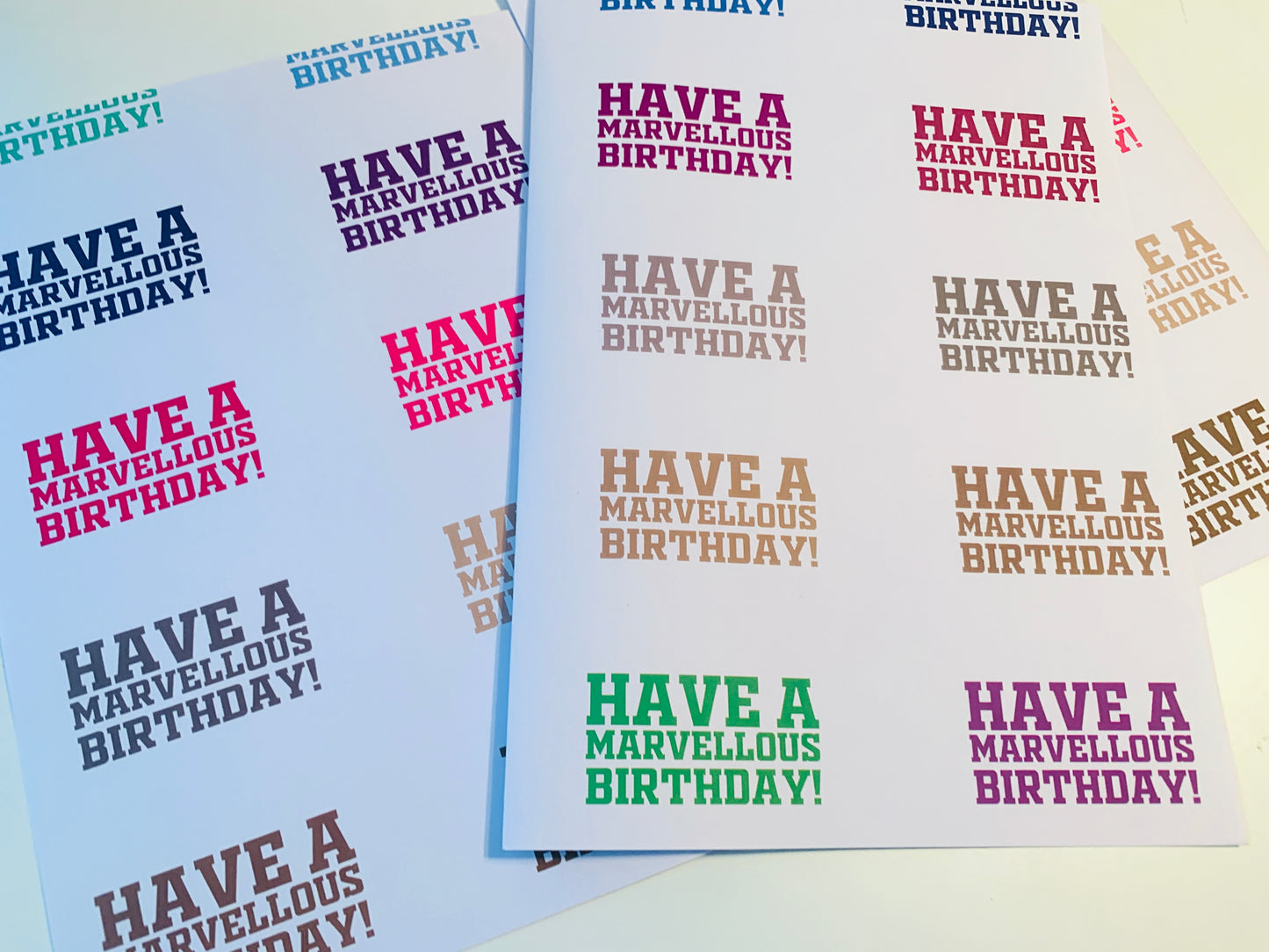 Have a Marvellous Birthday Wrapping Paper + FREE GIFT TAGS