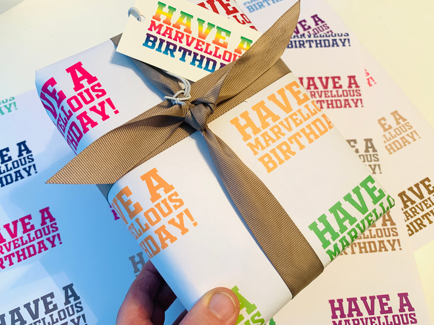 Have a Marvellous Birthday Wrapping Paper + FREE GIFT TAGS