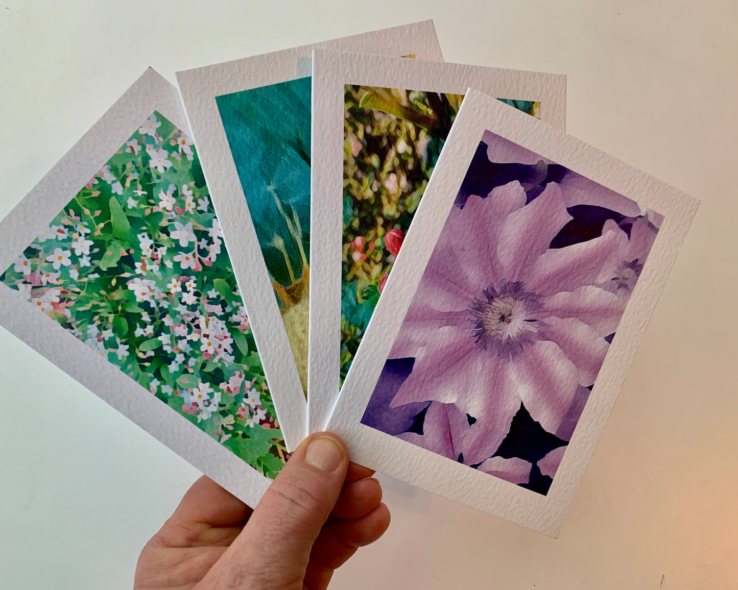 Set of 8 Individual Floral Notecards