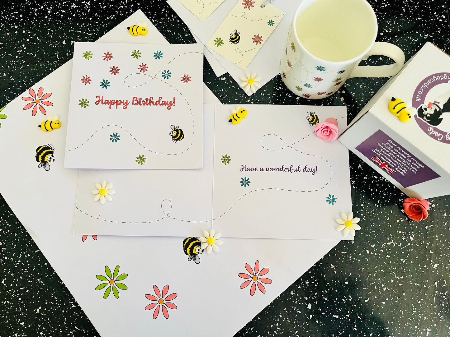 Cute Bumble Bee Birthday Card