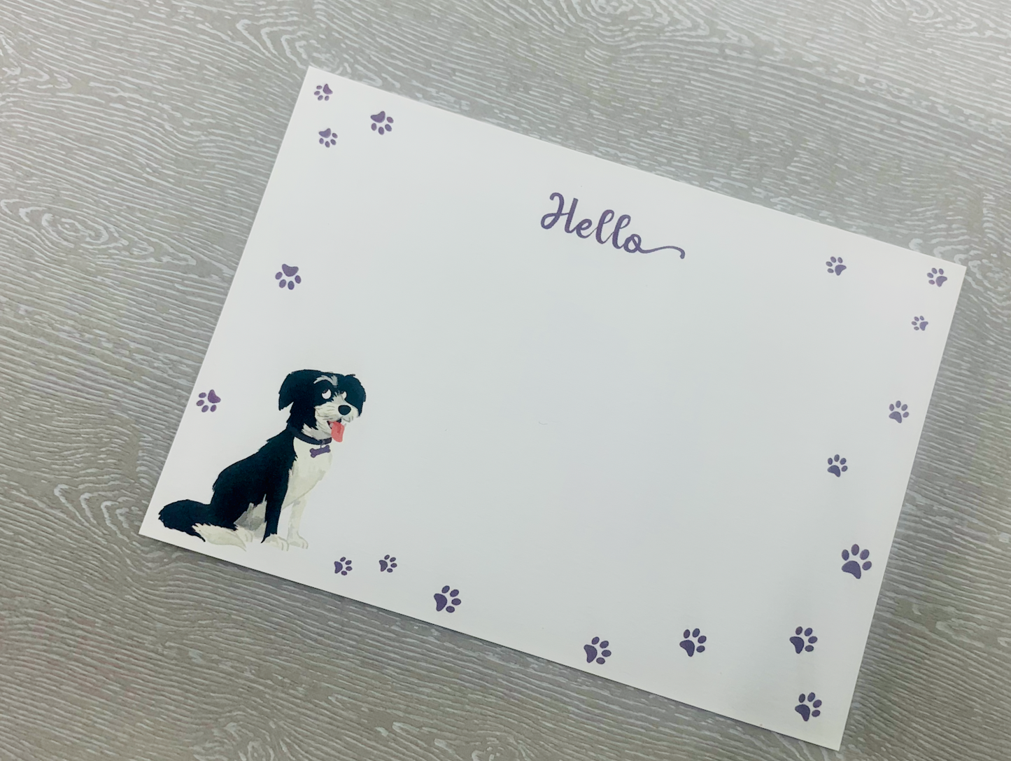 Adorable Dog Paws Notecard Sets