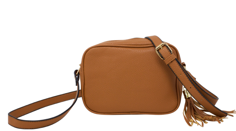 Lucy Crossbody Bag with Tassel TAN