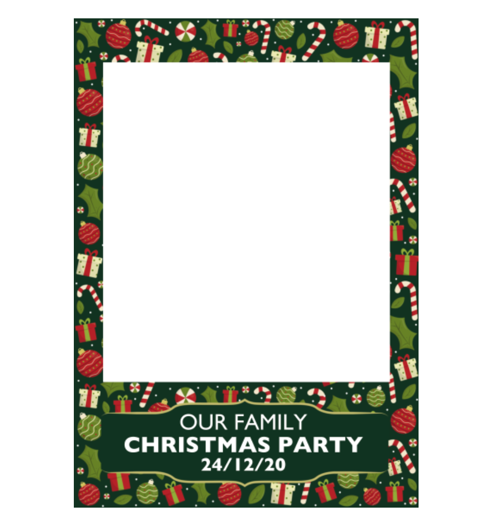 Christmas Pattern Selfie Frame