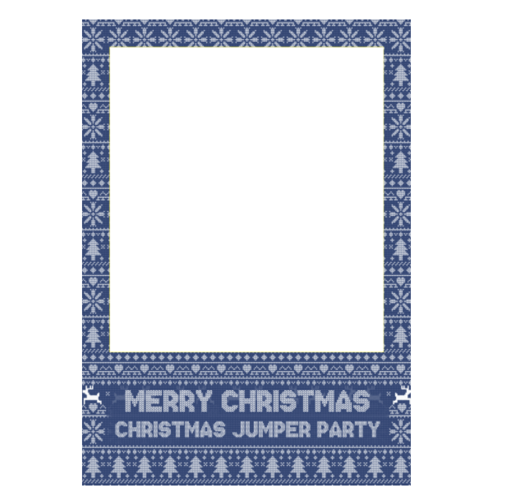 Christmas Jumper Selfie Frame, 3 COLOURS!