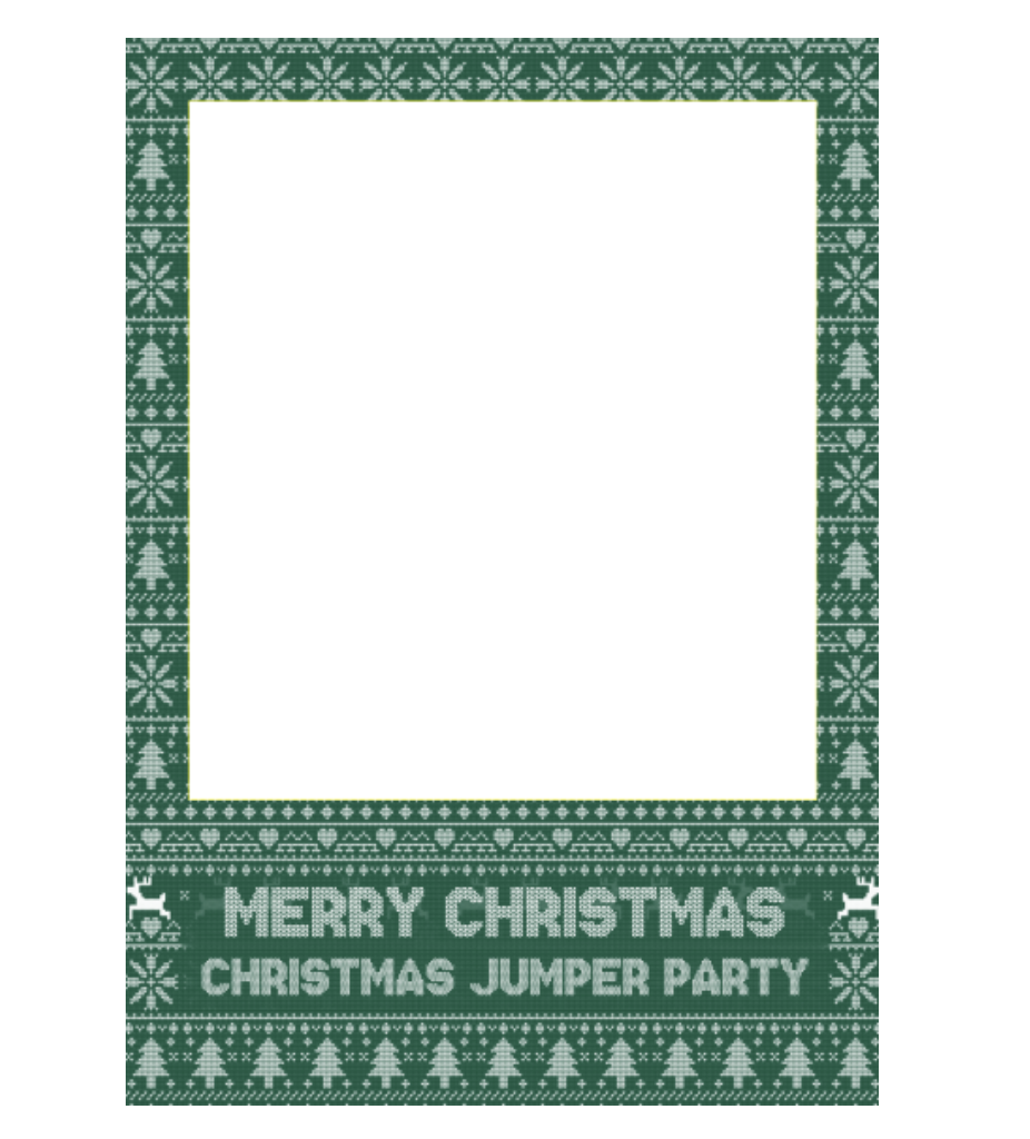 Christmas Jumper Selfie Frame, 3 COLOURS!