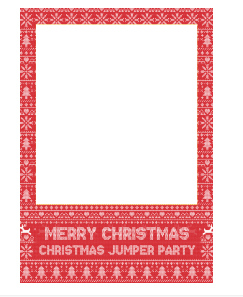 Christmas Jumper Selfie Frame, 3 COLOURS!
