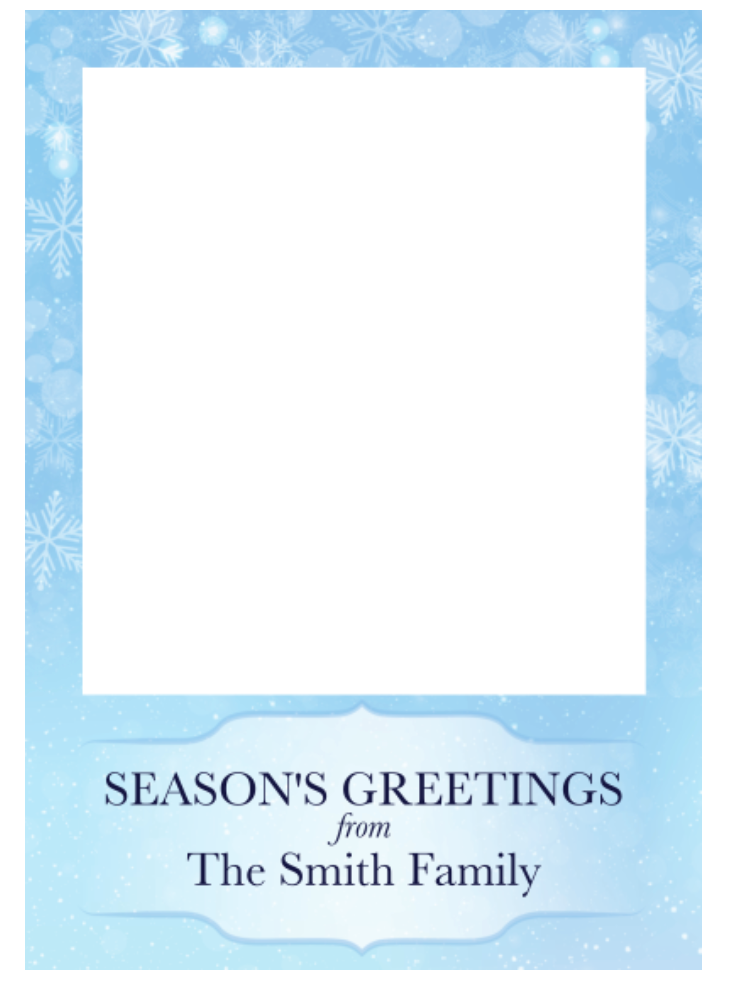 Christmas Snowflake Selfie Frame