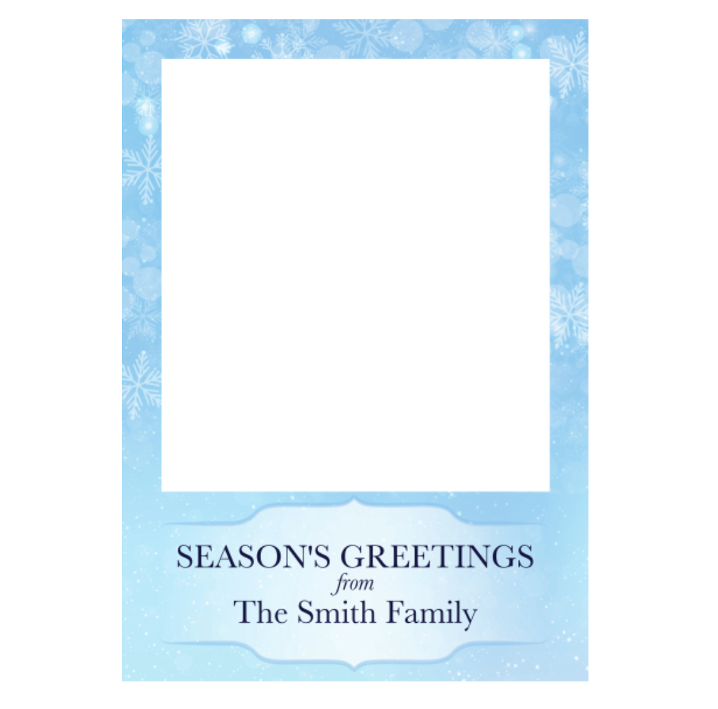 Christmas Snowflake Selfie Frame