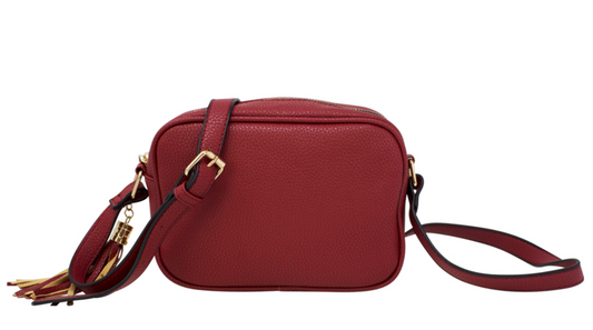 Lucy Crossbody Bag with Tassel RED