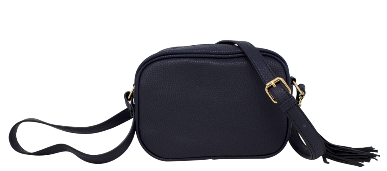 Lucy Crossbody Bag with Tassel BLACK