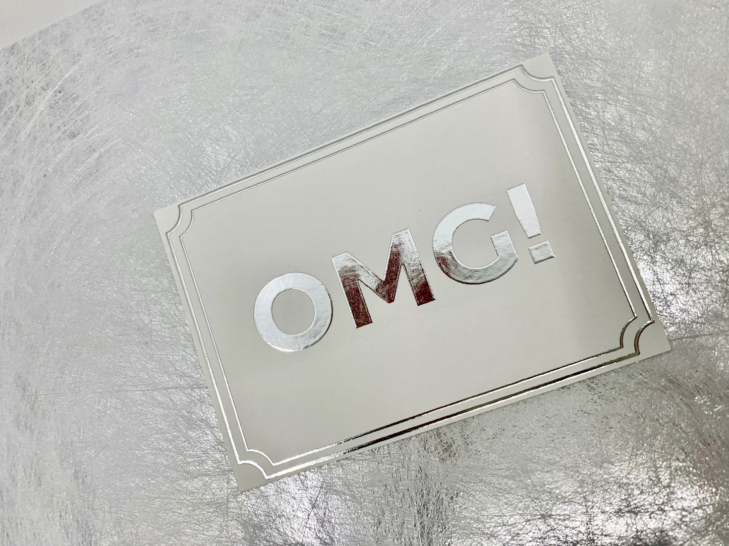 Silver Foiled Postcards 8 A6 Postcards with Envelopes