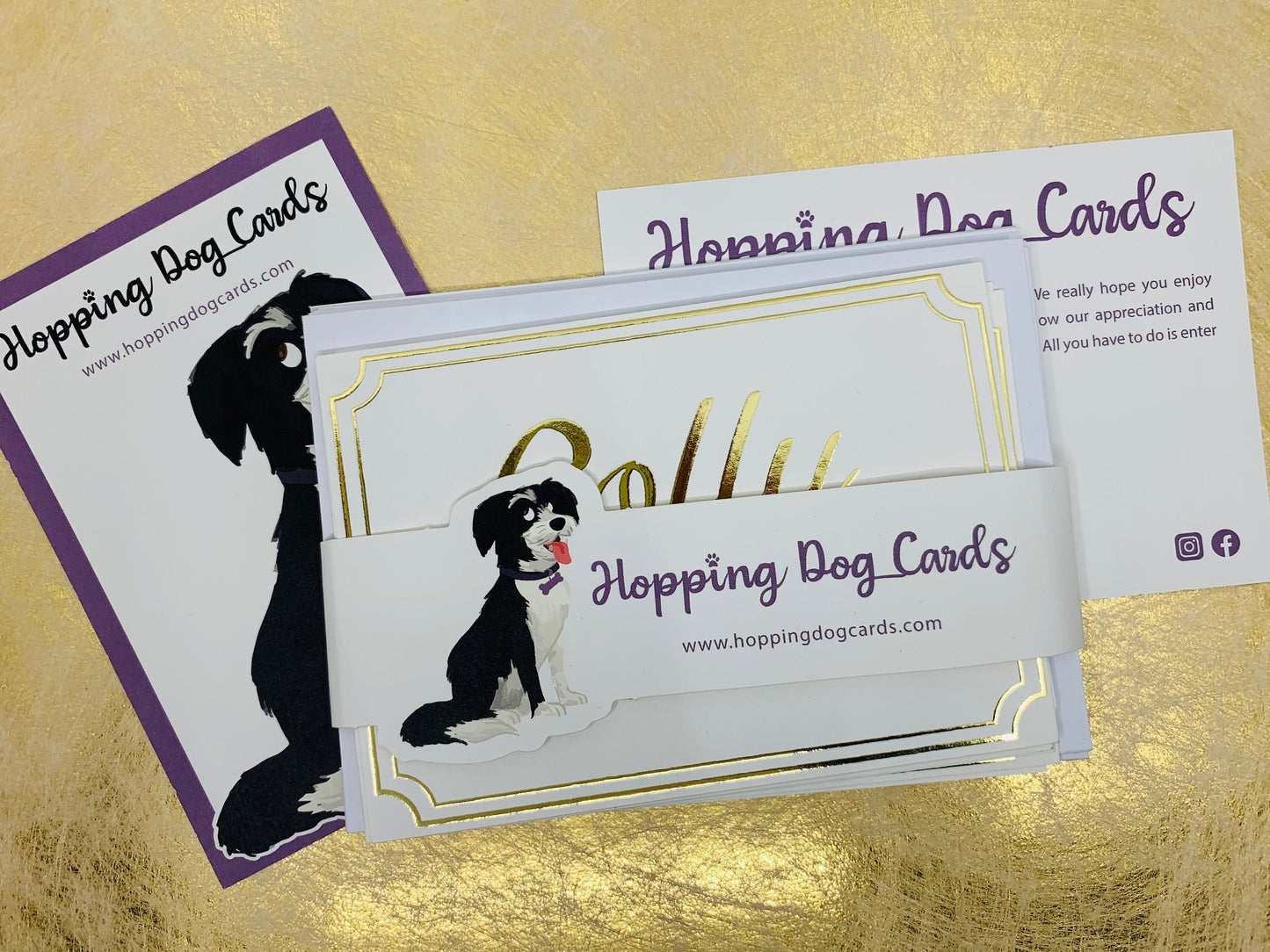 Gold Foiled Funny Sayings 8 A6 Postcards with Envelopes OMG! LOL..