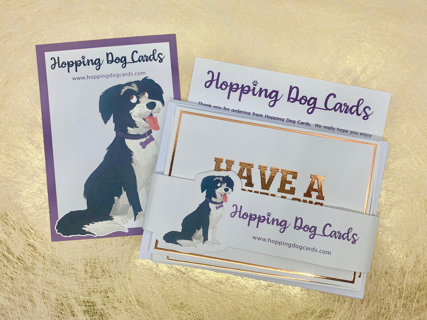 Bronze Foiled Funny Sayings 8 A6 Notecards with Envelopes OMG! LOL and many more!