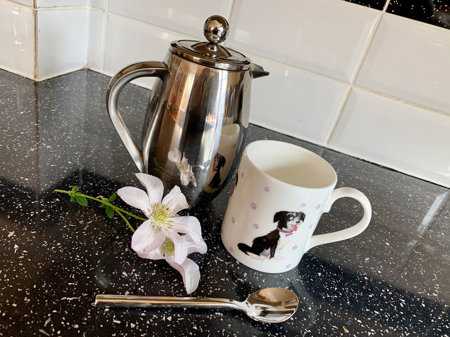 Cute Lucy Dog BRITISH MADE Bone China Mug