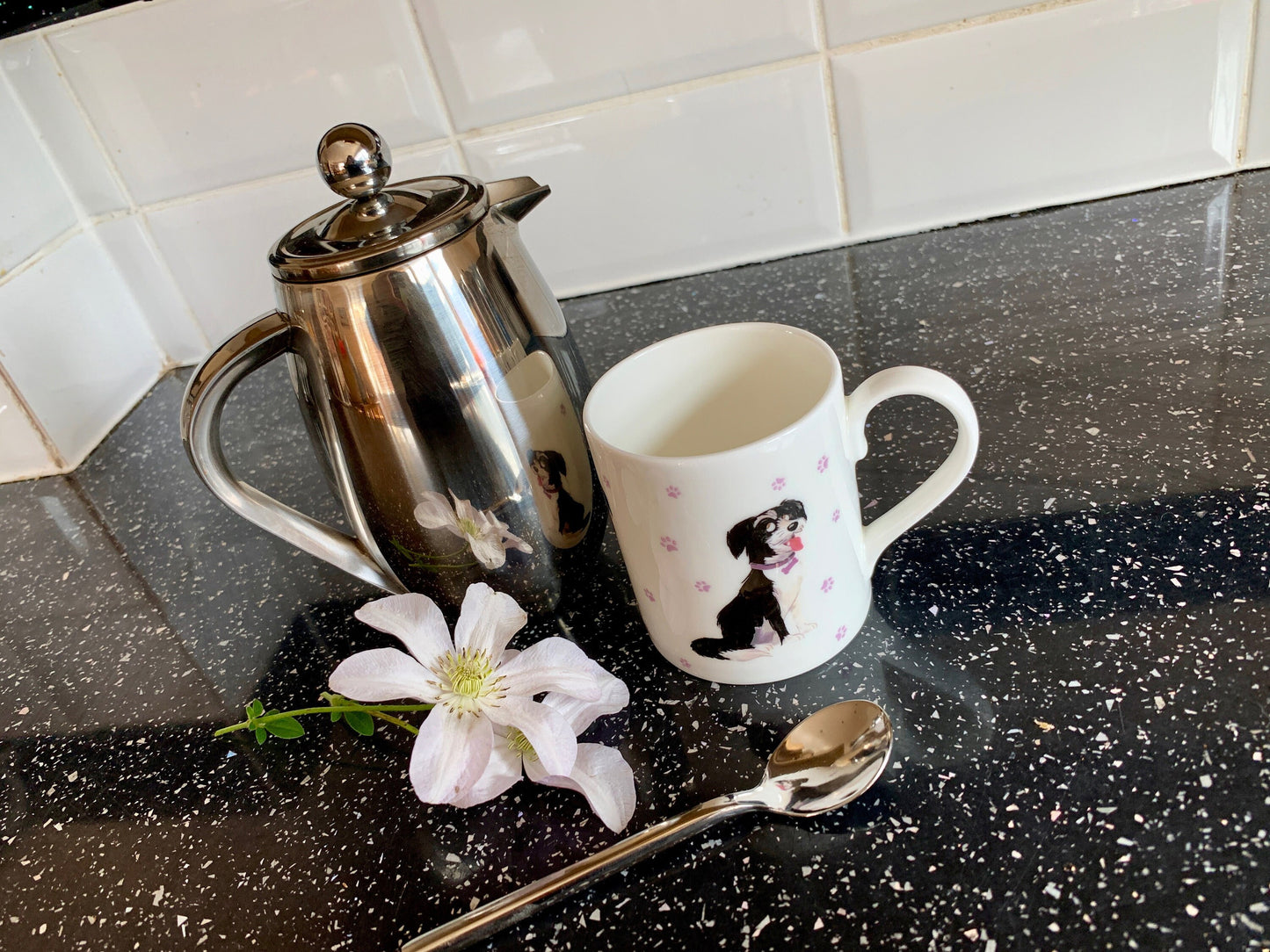 Cute Lucy Dog BRITISH MADE Bone China Mug