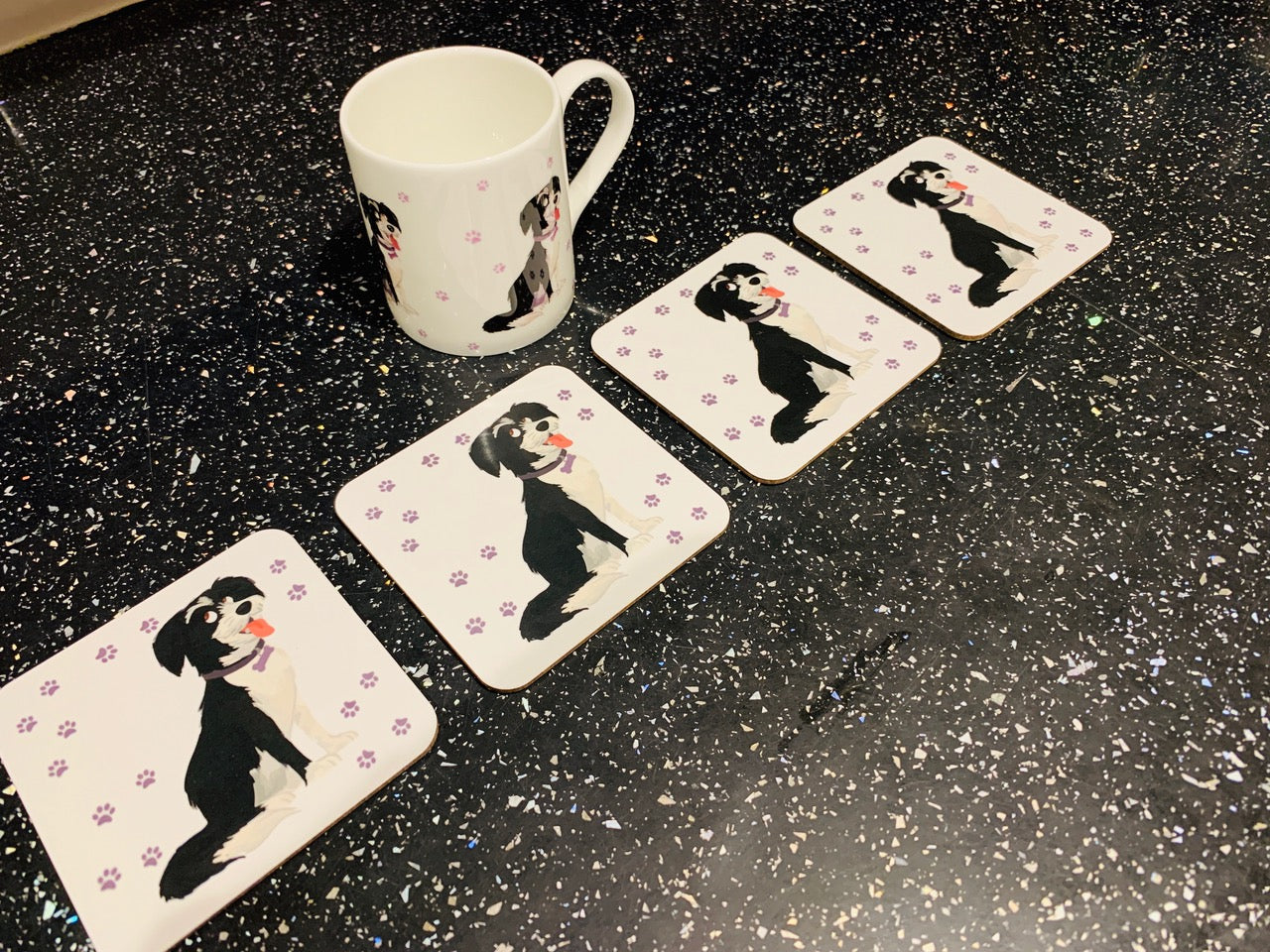 Cute Lucy Dog BRITISH MADE Bone China Mug