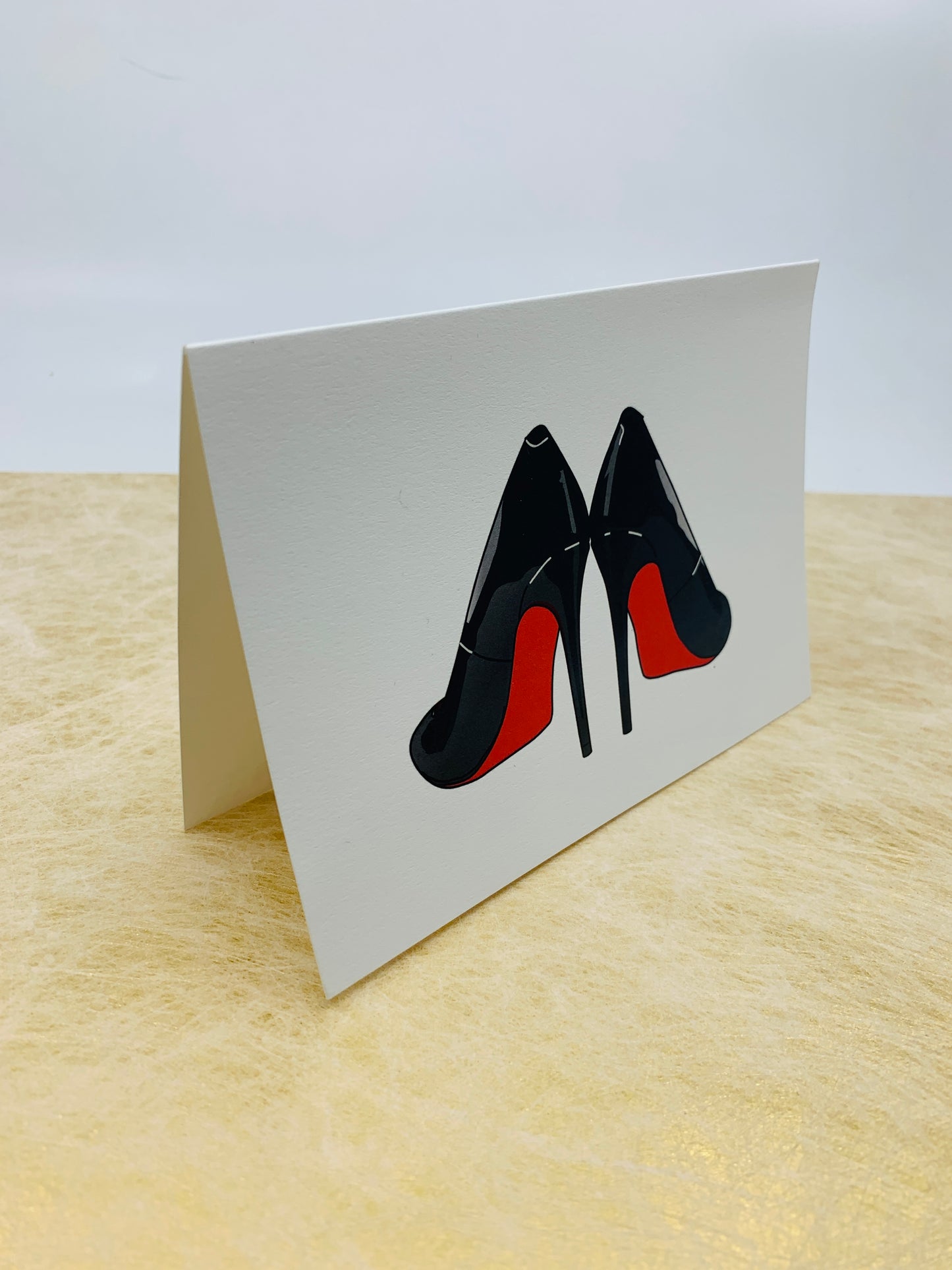 Gorgeous Laboutins Shoes Greetings Card