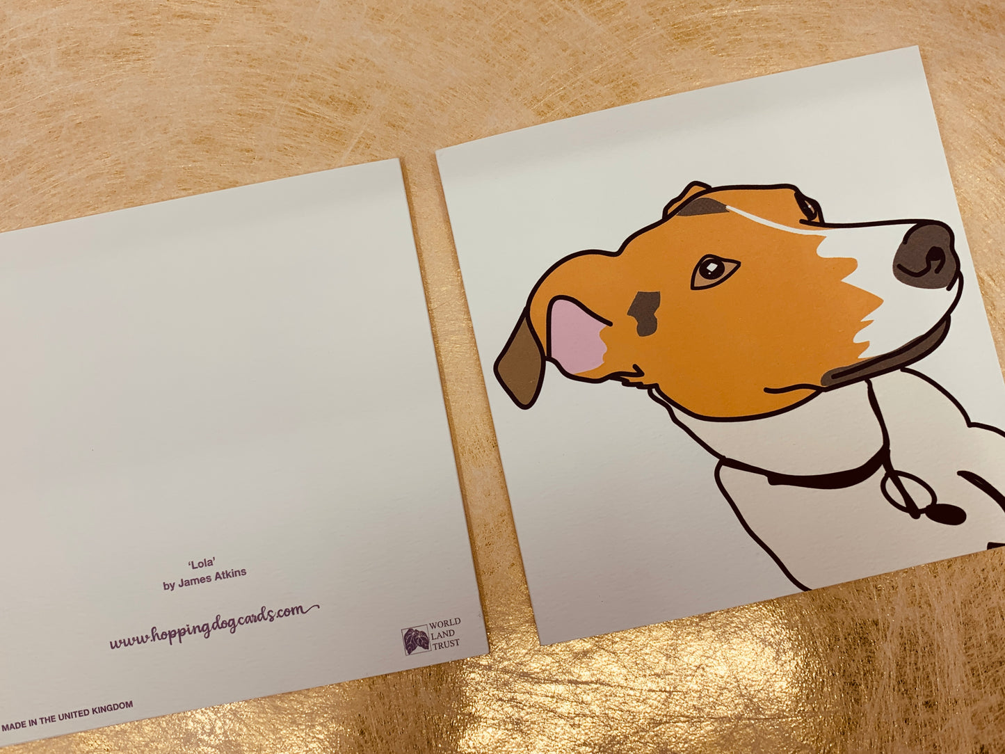 LOLA Dog Greetings Card Blank for your own message