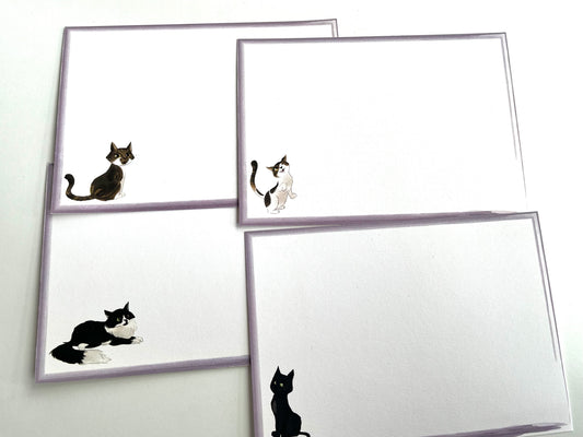 Cute Cat Lined Note card Sets