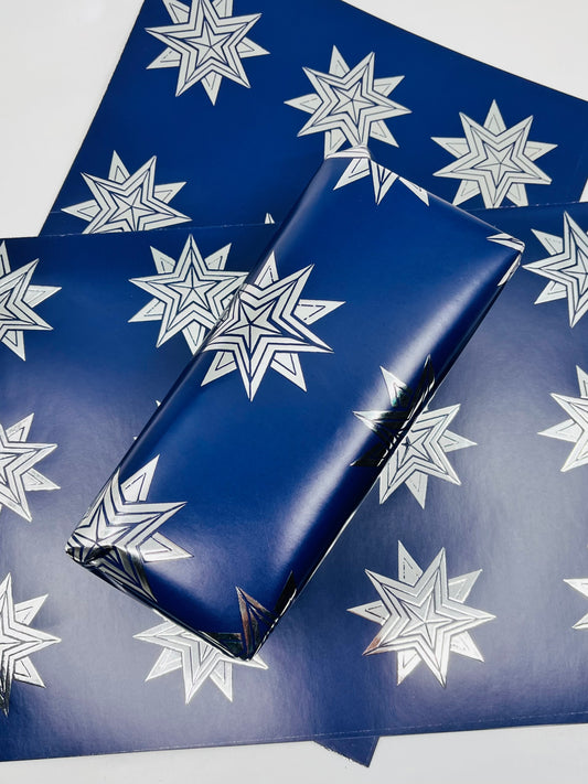 Silver Foil luxury Wrapping Paper