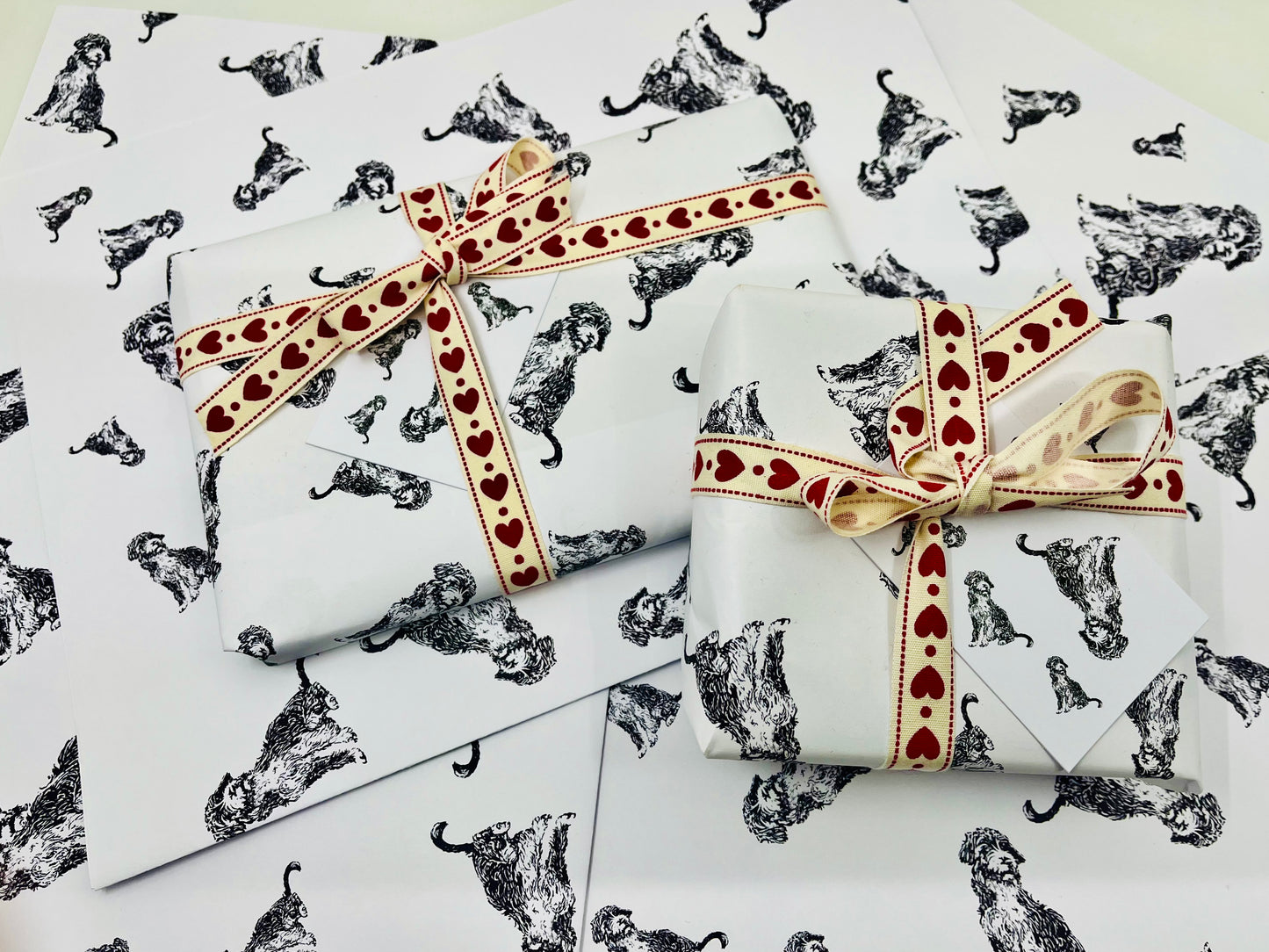 CockerPoo gift wrap and tags