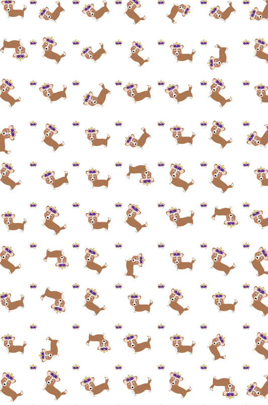 Corgi Wrapping Paper and FREE Tags