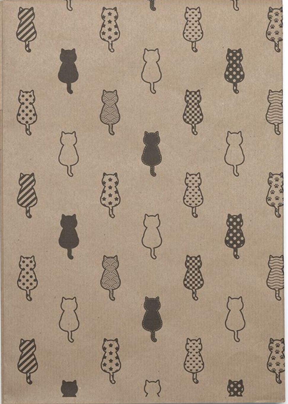 Kraft Cat Wrapping Paper