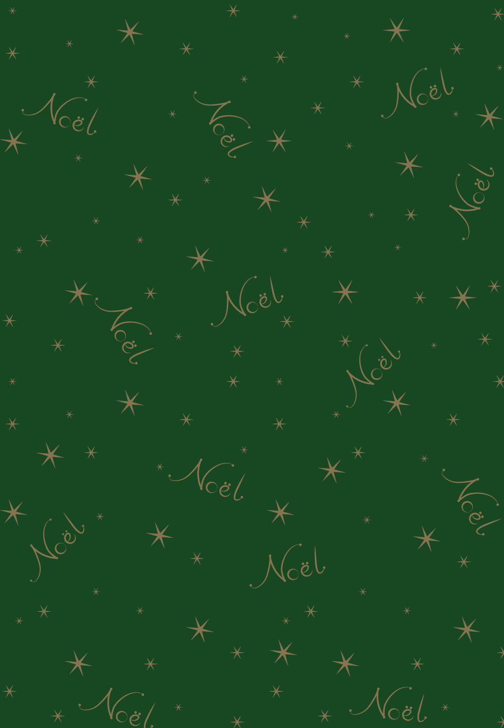 Noel Wrapping Paper and Tags
