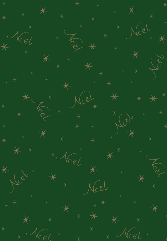 Noel Wrapping Paper and Tags