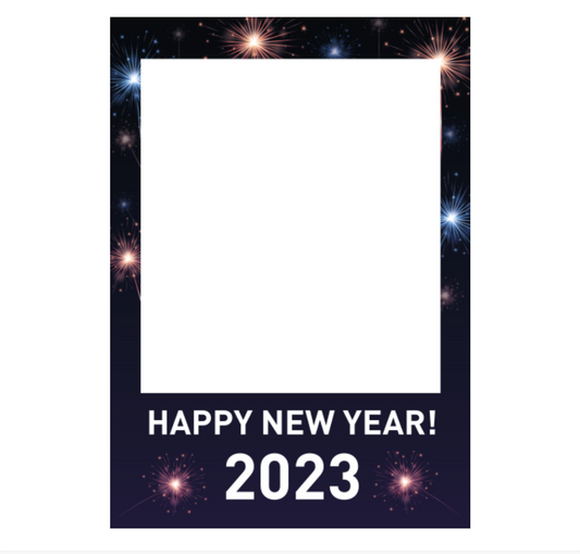 New Year Starburst Selfie Frame