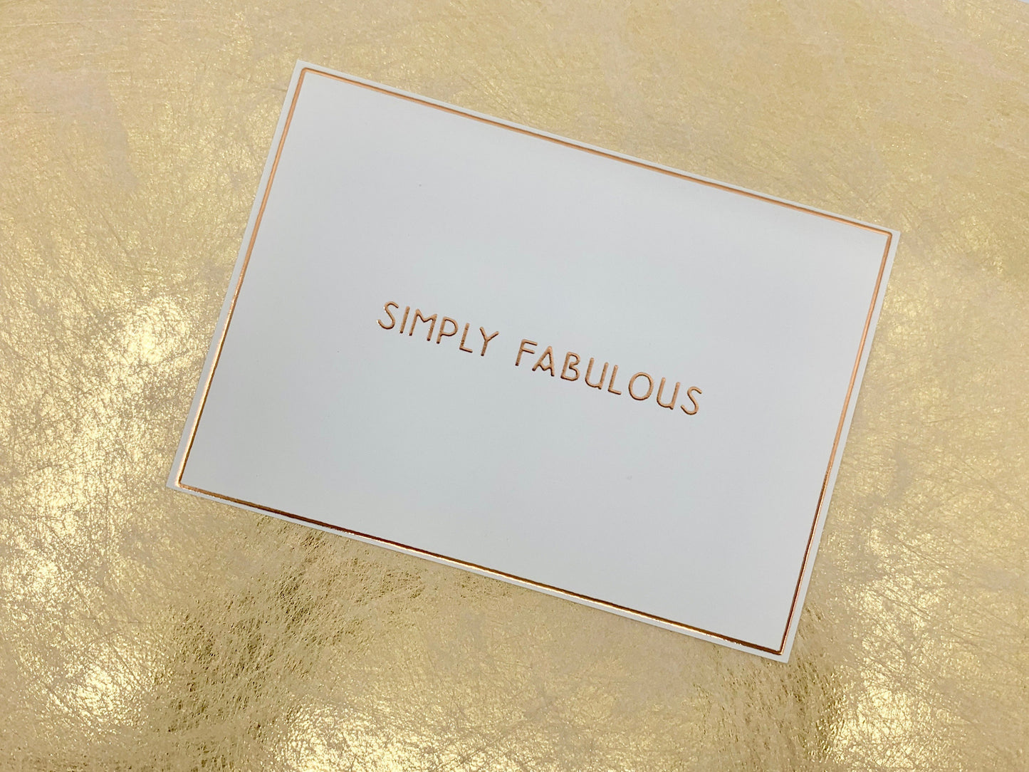 Gold Foiled Funny Sayings 8 A6 Postcards with Envelopes OMG! LOL..