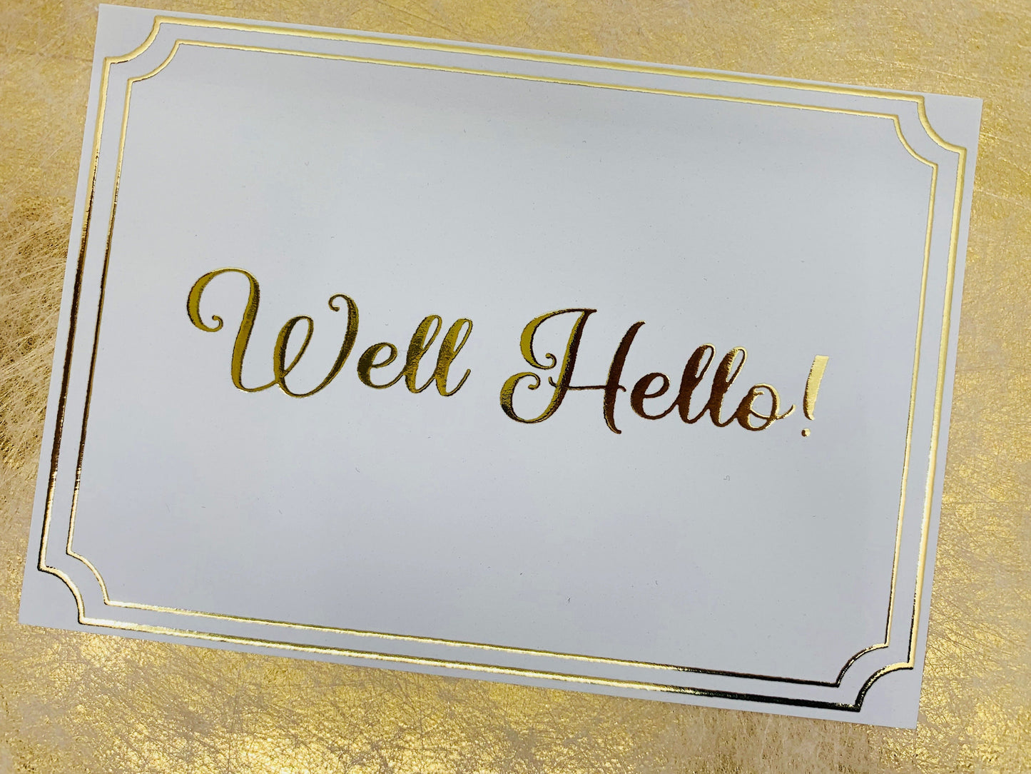 Gold Foiled Funny Sayings 8 A6 Postcards with Envelopes OMG! LOL..