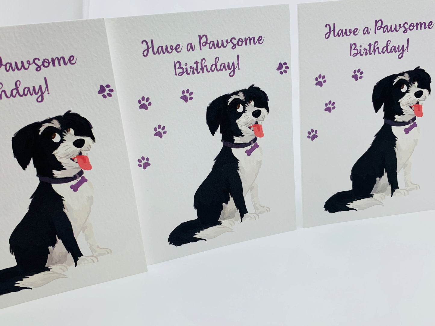 Cute Dog A6 Greetings Card with Envelope, LUCY