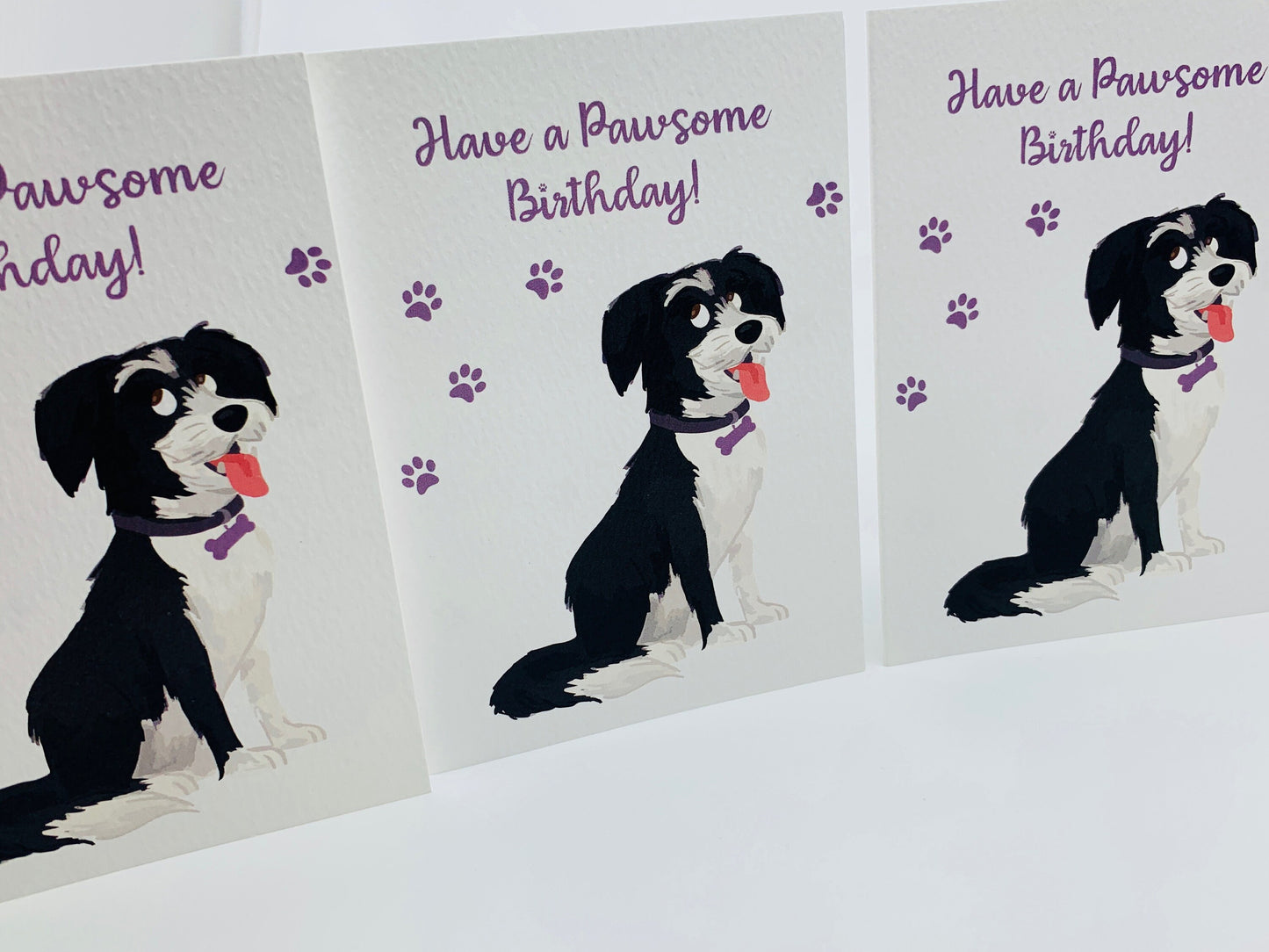 Cute Dog A6 Greetings Card with Envelope, LUCY