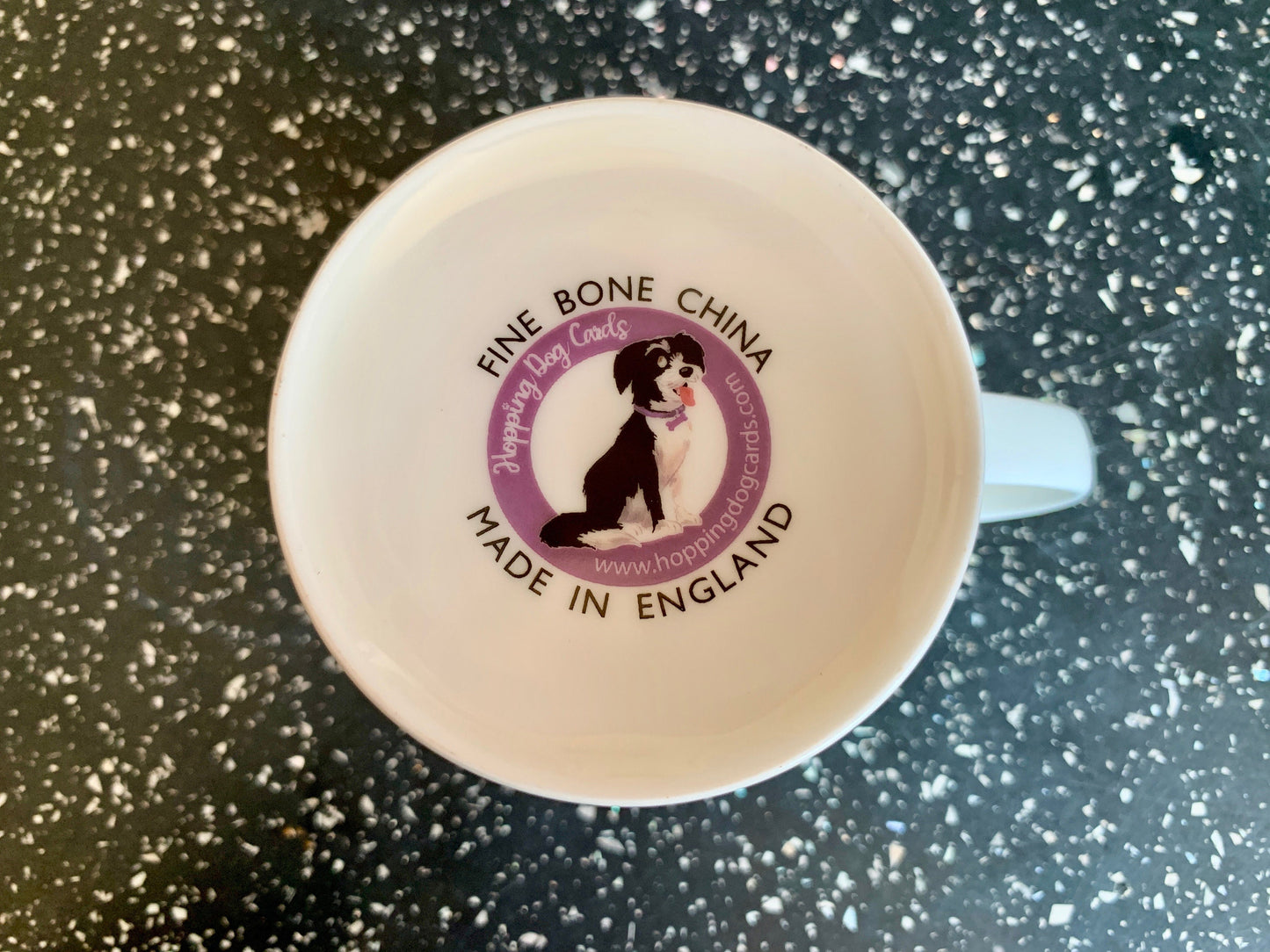 Cute Black Cat POPPY All BRITISH Bone China Mug.