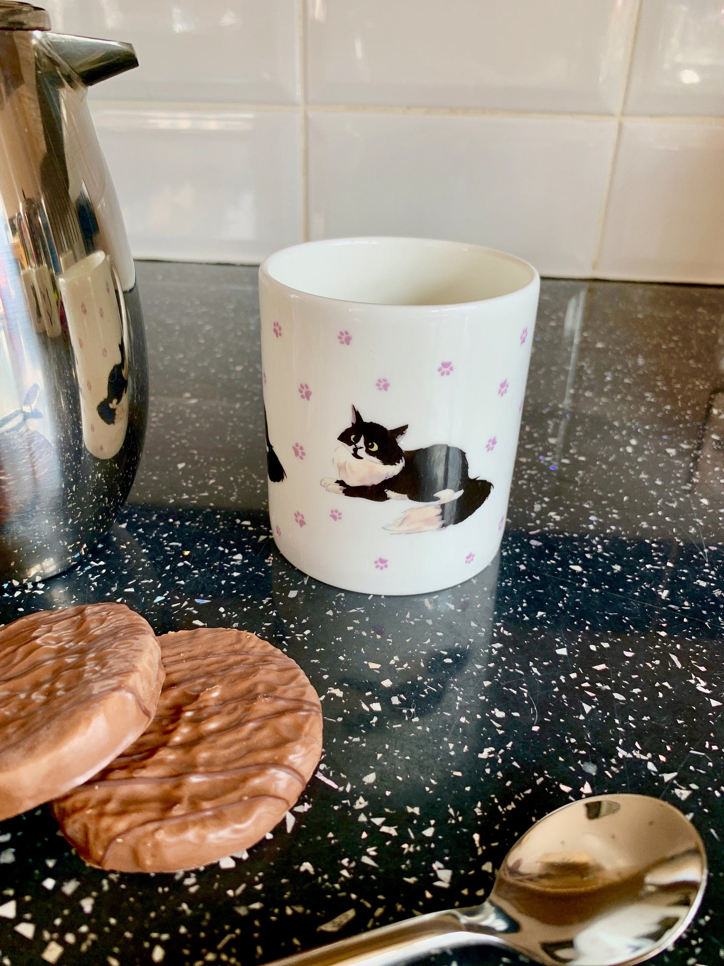 Cute Cat LEO All BRITISH Bone China Mug