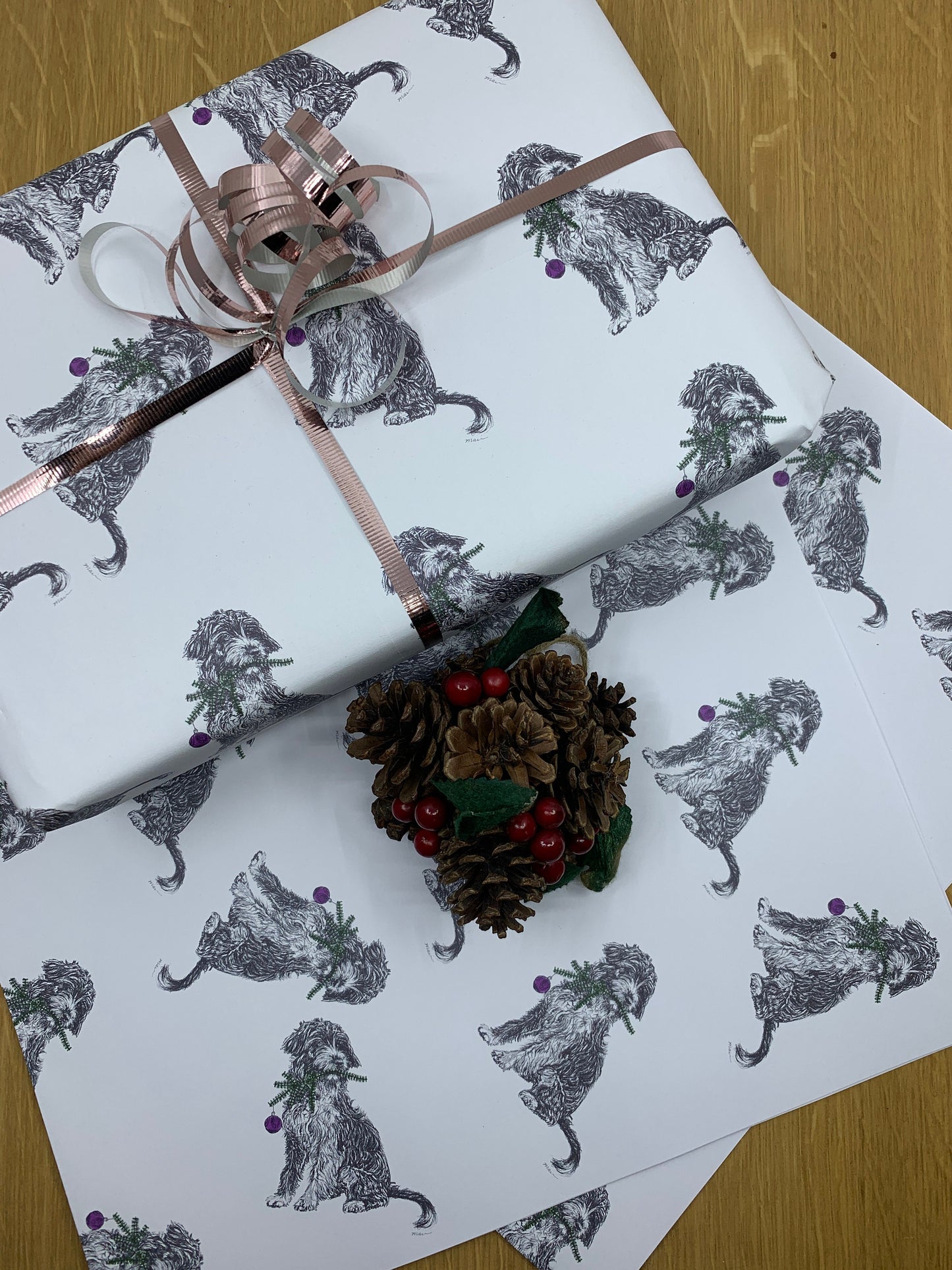 Christmas Cockerpoo Wrapping Paper