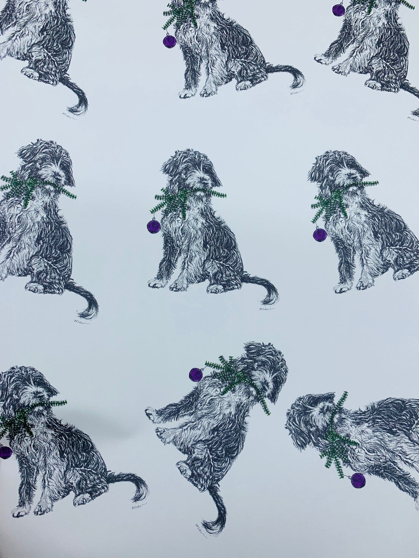 Christmas Cockerpoo Wrapping Paper