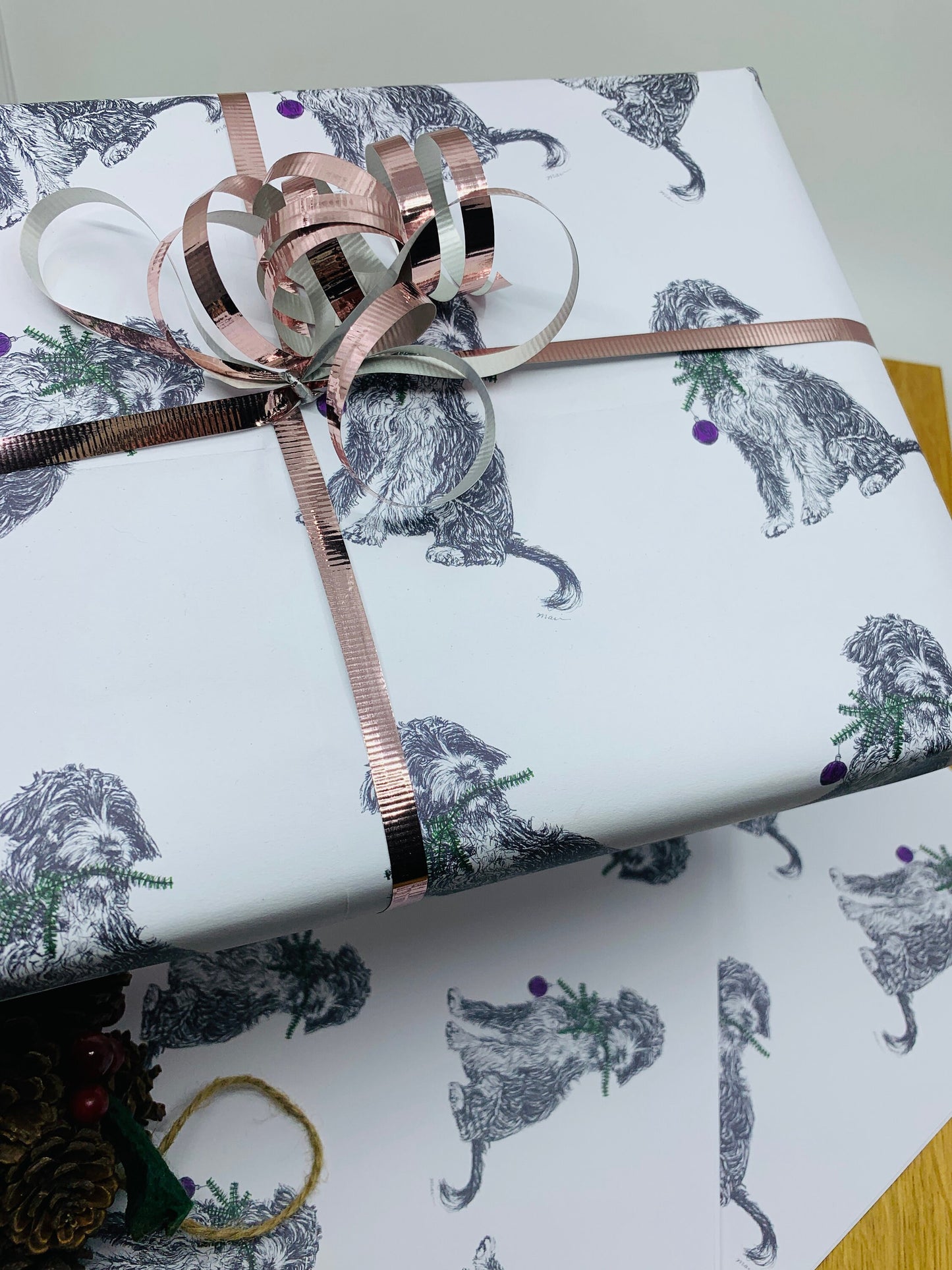 Christmas Cockerpoo Wrapping Paper